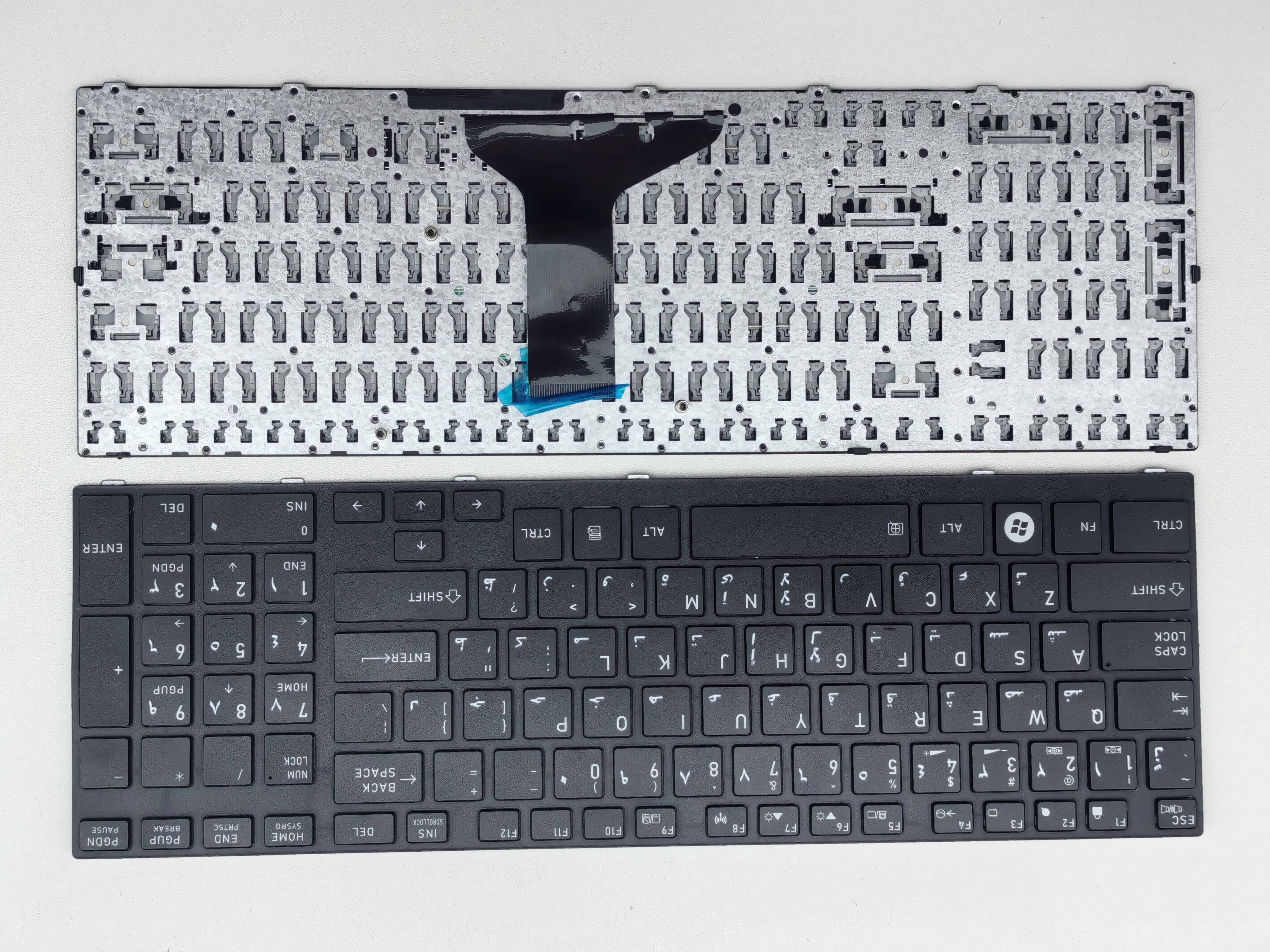 Picture of New Replacement Laptop Keyboard For TOSHIBA A660 BLACK FRAME BLACK (OEM) AR Layout